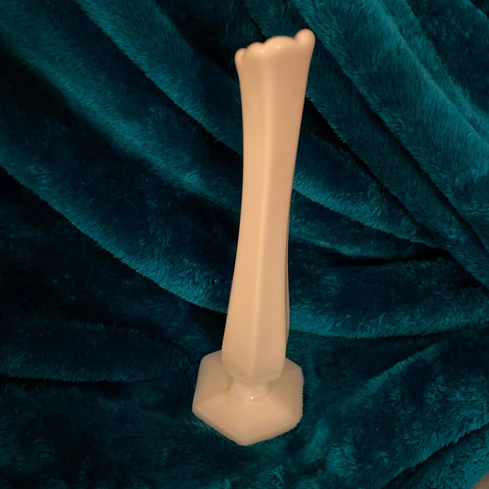 Milk Glass Vase for single or small batch flowers